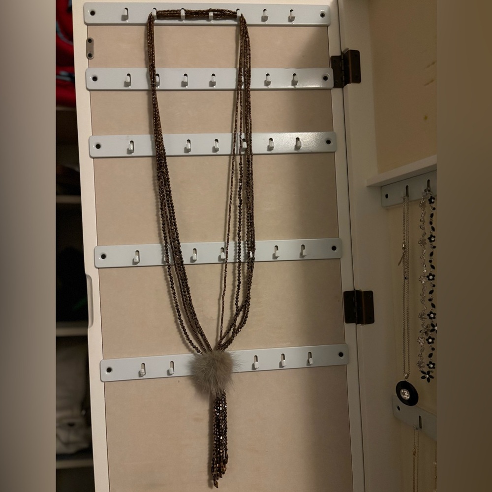 NWOT Brown Beaded Necklace